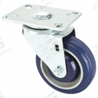 DAYTON Caster: 5 3/8 in Overall Lg, 3 1/8 in Overall Wd, Steel, 5 1/8 in Overall Ht, Blue, Zinc (MPN MH15949802G). Key specifications — Material: Steel; Compatible Grainger Part Number: 4VMD3; Color: Blue; Brand: DAYTON; Manufacturer Part Number: MH15949802G.