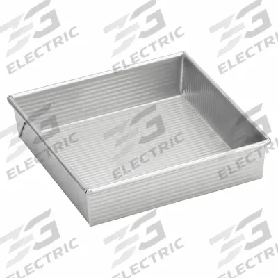 CHICAGO METALLIC Square Cake Pan: Straight Side Cake Pan Pan, Aluminized Steel, Glazed - Cake Pans