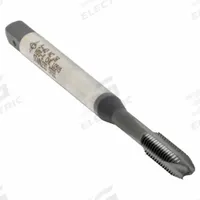 CLEVELAND Spiral Point Tap: #5-40 UNC, 2B, 3 Flute, Plug Chamfer, Hardlube Coated Cobalt (MPN C96005)