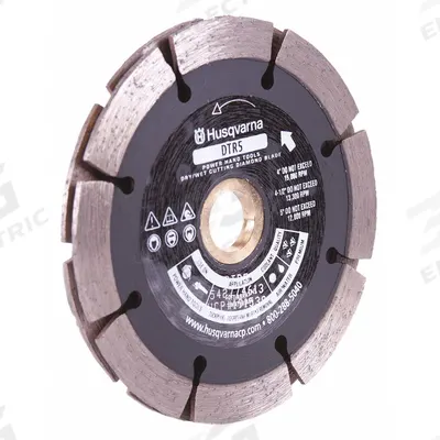 HUSQVARNA Diamond Saw Blade: Block/Brick/Masonry/Mortar, 4 in Blade Dia. - Tuckpointing Blades
