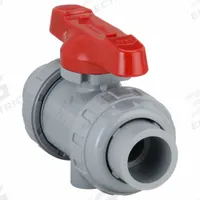 ASAHI Manual Two-Way Ball Valve: 3/4 in, CPVC, Straight, 150 psi Max. Pressure (CWP), One-Piece, Tee (MPN 1613007). Key specifications — Brand: ASAHI; Handle: Tee.