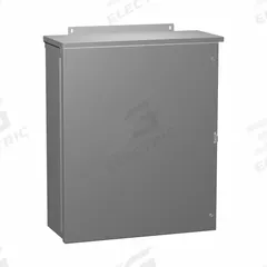 HAMMOND Enclosure: Galvanized Steel, 30 in x 30 in x 16 in, 3R, Solid Cover, Hinged, Painted (MPN C3R303016HCR). Key specifications — Brand: HAMMOND; Closure Method: Screws; Knockouts: Not Included.