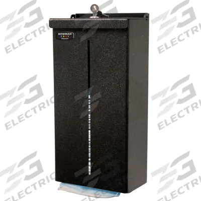 BOWMAN DISPENSERS Respiratory Equipment Dispenser: ABS Plastic, Black - Disposable Mask Dispensers