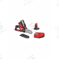 MILWAUKEE Battery-Powered Chainsaw Kit: 6 in Bar Lg, Rear Handle, Auto Chain Oiler, 12 V (MPN 2527-21). Key specifications — Brand: MILWAUKEE.