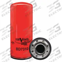 BALDWIN FILTERS Oil Filter: BD7310, LF9010, M52 x 1.50 Thread Size, 11 7/16 in Overall Ht, Oil. Key specifications — Baldwin Interchange: BD7310; FleetGuard Interchange: LF9010; Brand: BALDWIN FILTERS; Compatible Vehicle Make: John Deere; Includes: Venturi-Type Cone; Media Material: Cellulose.