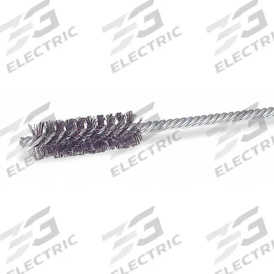 WEILER Double Spiral Tube Brush: Double Stem, Carbon Steel, 1 in Dia - Heavy-Cleaning Brushes for Carbon Steel