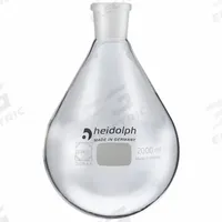 HEIDOLPH Rotary Evaporator Glassware: 2,000 mL, Colorless, Round, 24/40 Compatible with Stopper Size (MPN 036302370). Key specifications — Shape: Round; Body Color: Colorless; Brand: HEIDOLPH; Compatible with Stopper Size: 24/40.