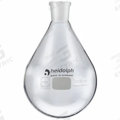 HEIDOLPH Rotary Evaporator Glassware: 2,000 mL, Colorless, Round - Glass Boiling Flasks