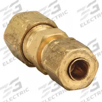 PARKER Compression Fitting Union: 3/16 in OD x 1/4 in OD Fitting Size, Brass, 10 PK (MPN 62CA-4-3). Key specifications — Brand: PARKER.