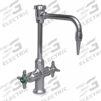 WATERSAVER FAUCET COMPANY Laboratory Faucet: Faucet, Single-Post, 2 Handles, Cross, Serrated Nozzle (MPN L414VB). Key specifications — Brand: WATERSAVER FAUCET COMPANY; Color/Finish: Chrome; Product Type: Faucet.