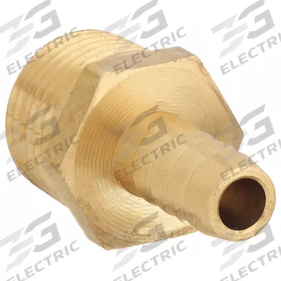 APPROVED VENDOR Barbed Hose Fitting: For 1/8 in Hose I.D., Hose Barb x NPT, Male x Male - Low-Lead Brass Multipurpose (Air, Water, Chemical) Rigid Barbed Hose Fittings