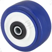 APPROVED VENDOR Caster Wheel: 4 in Wheel Dia., 2 in Wheel Wd, Polyurethane, 600 lb Load Rating, Std (MPN XA0420112BG). Key specifications — Brand: APPROVED VENDOR; Wheel/Tread Color: Blue.