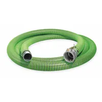 Water Suction and Discharge Hose: 1 1/2 in Hose Inside Dia., 50 psi, Black/Green, 25 ft Hose Lg (MPN GH150-25CN-G). Key specifications — Temp. Range: -40° to 180°F; Hose Color: Green; Brand: CONTINENTAL.