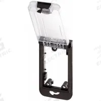 MURRELEKTRONIK Modlink single frame: 1-Way Mounting Frame, Black Nylon Housing, IP65, -30°C to 70°C (MPN 4000-68512-0000001). Key specifications — Brand: MURRELEKTRONIK; IP Rating: IP65; Product Type: Frame with Cover; Color: Black; Material: Nylon; Compatible Inserts: Modlink MSDD Panel Interface Inserts; Housing Type: 1-Way Mounting Frame.