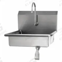 SANI-LAV Hand Sink: 1 Stations, 5 in Bowl Dp, 19 in Bowl Lg, 15 1/2 in Bowl Wd, Faucet Included (MPN 5A41.5). Key specifications — Includes Side Splash: Side Splash Not Included; Series: Stainless Steel Hand Wash Sink; Brand: SANI-LAV.