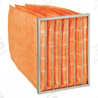 GRAINGER Pocket Air Filter: 24 in x 20 in x 29 in, MERV 11, Orange, Fiberglass, 7 Pockets (MPN 5E859). Key specifications — Display Sell UOM: EA; Brand: GRAINGER; Media Material: Fiberglass; Performance Rating: MERV 11.