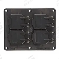 LEGRAND Weatherproof Cover: Portable Outlet Box Cover, Duplex Receptacles, 2 Gangs, 3R, Black (MPN 3260WBK). Key specifications — Color: Black; Brand: LEGRAND.