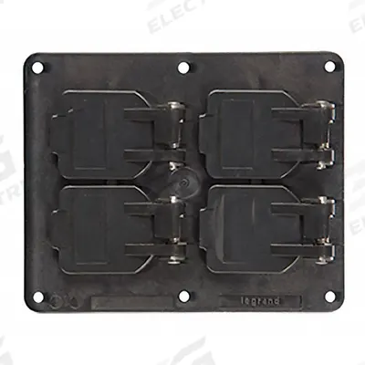 LEGRAND Weatherproof Cover: Portable Outlet Box Cover, Duplex Receptacles, 2 Gangs - Portable Power Outlet Box Covers