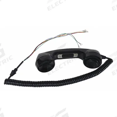 HUBBELL GAI-TRONICS Handset Kit: Plastic, Handsets, Cable Tie/Curly Cord/Screws/Spring Clip