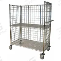 APPROVED VENDOR Stock Cart: 1,000 lb, Overall Dim. 24 in L x 48 in W x 60 in H, Adj, 2 Shelves (MPN ITC-2448-54C). Key specifications — Caster/Wheel Configuration: (4) Swivel; Color: Silver; Shelf Adjustability: Adjustable; Brand: APPROVED VENDOR.