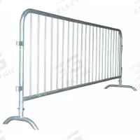 APPROVED VENDOR Portable Barrier Railing: Manual Carry, 42 1/4 in Ht, 10 7/16 ft Lg, 1 1/2 in Wd (MPN 12G310). Key specifications — Brand: APPROVED VENDOR; Portability: Manual Carry; Material: Steel; Message: No Legend; Includes: Linking Hooks and Eyes; Finish: Galvanized; Connecting Option: Interlocking; Color: Silver.