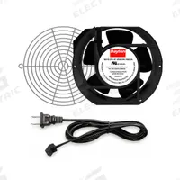 DAYTON Axial Fan: 6 3/4 in Ht, 2 in Dp, IP20, Terminals, 120V AC, Aluminum (MPN 786EW8). Key specifications — attr1381100: Cord Set with NEMA 1-15 Plug; attr1353169: DAYTON.
