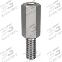 Standoff: Male x Female, #8-32 Thread Sz, 1 in Lg, Hex, Stainless Steel, Plain, 1/4 in Hex Wd, 10 PK (MPN HMF204-832-SS). Key specifications — Brand: APPROVED VENDOR.