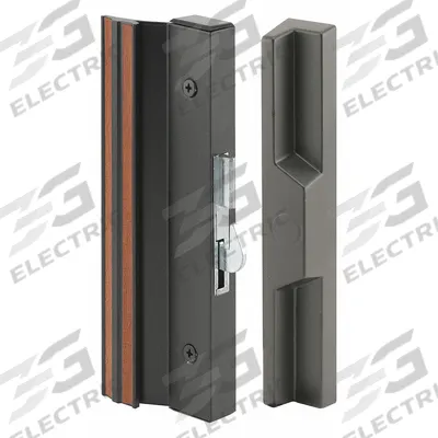 PRIME-LINE Sliding Door Lock: 2 1/2 in Lg, 3/4 in Wd - Recessed Handles for Sliding Doors