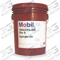 MOBIL Spindle Oil: Velocite No. 6, 5 gal, Pail (MPN 105482). Key specifications — ISO Viscosity Grade: 10; SAE Viscosity Grade: 5W.