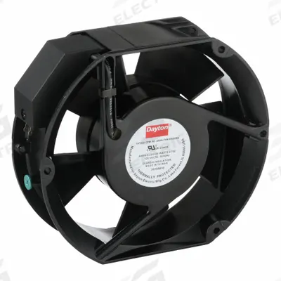 Dayton Axial Fan: 6 3/4 in Ht, 2 in Dp, IP33, Terminals, 120V AC - Standard Oblong Axial Fans