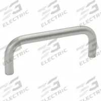JW WINCO Pull Handle: Weld-On, Stainless Steel, Silver, 3.94 in Mounting Hole Center to Center (MPN 425.3-10-100-NI). Key specifications — attr1064468: 3 mm; attr1001233: JW WINCO; attr1064421: Silver.