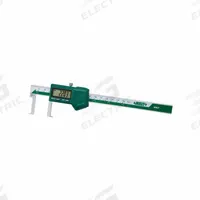 INSIZE Digital Caliper: 22 mm to 150 mm, +/-0.0015in/+/-0.04mm Accuracy, Groove Edge, IP67 (MPN 1120-150P). Key specifications — attr1184461: +/-0.04mm; attr1184462: 0.0005 in/0.01 mm; attr1184472: Groove Edge; attr1184496: INSIZE.