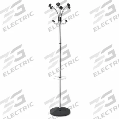 ALBA Coat Tree: 12 Hooks, 70 1/2 in Overall Ht, 16 in Overall Wd, 16 in Overall Dp - Standing Coat Racks