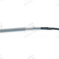 CHAINFLEX Control Cable: 18 AWG Conductor Size, 7 Conductors, PVC, Order by the Foot, Gray (MPN CF140US-07-07). Key specifications — Conductor Size: 18 AWG; Minimum Bend Radius Factor - Fixed: 7.5 x OD; Minimum Bend Radius Factor - Flexible: 8 x OD; Shielding: Shielded; Brand: CHAINFLEX.