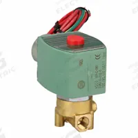 REDHAT Solenoid Valve: 2-Way, Normally Closed, 1/8 in Pipe Size, 110V AC/120V AC, High Flow (MPN 8262H014). Key specifications — Pipe Size: 1/8 in; Voltage: 110V AC; Brand: REDHAT; Coil Enclosure: Watertight.