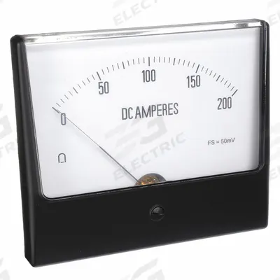 APPROVED VENDOR Analog Panel Meter: DC Current, 0 A – 200 A, +/-1.5% Accuracy, 12G431 - DC Current Analog Panel Meters