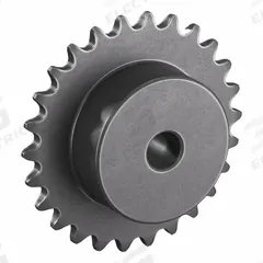 TSUBAKI Sprocket: One-Sided Hub, For Single Strands, 35, 26 Teeth, 3.111 in Pitch Dia, Steel (MPN 35B26). Key specifications — Brand: TSUBAKI.