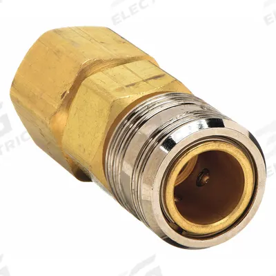 WEATHERHEAD Quick Connect Hose Coupling: 3/8 in Body Size, 3/8 in Hose Fitting Size - Universal Interchange Brass Quick-Connect Air Coupling Bodies