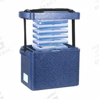 Cryogenic Storage Box: 11 3/8 in Overall Lg, 9 3/4 in Overall Wd, 6 3/4 in Overall Ht, 10 L Capacity (MPN 0372642). Key specifications — Material: Polypropylene; Includes: (4) 4°C Frames; Product Type: Transport Box; Brand: COLE-PARMER.
