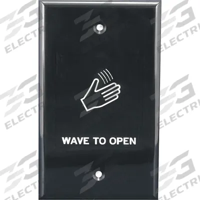 BEST Wave to Open Touchplate: Black, Black - Wave-to-Open Exit Devices