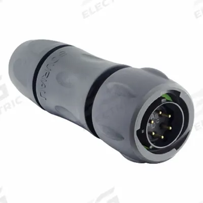 SOURIAU Electrical Connector: Trim Trio UTSX 10, Plug with Cable Gland, 6 Contacts - Trim Trio UTSX Harsh Environment Circular Connectors