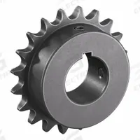 TSUBAKI Single Strand Sprocket: 40, For 1/2 in Chain Pitch, 1 1/4 in Bore Dia, 20 Teeth, Steel (MPN 40B20F-1 1/4). Key specifications — Brand: TSUBAKI.