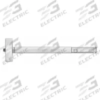 PRECISION Exit Device: 48 in Max Door Wd, Stainless Steel (MPN 3R02102CD1702ALHRB630). Key specifications — Product Type: Exit Device; Brand: PRECISION; Exit Device Type: Rim; Outside Trim Type: Grip; Exit Bar Style: Touchbar; ADA Compliant: Yes.