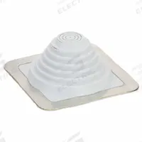 8"H-W Alum Roof Vent Pipe Flashing: For Pitched Roof, Square Base, For 1 Pipes, 5 3/4 in Max Pipe (MPN SQ301GA). Key specifications — Top Opening: Closed; Material - Collar: EPDM; Brand: MASTER FLASH.