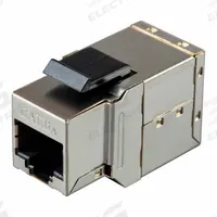 MONOPRICE Keystone Jack: Coupler, 1 Ports, Silver, 6A, RJ45, 33869. Key specifications — Color: Silver; Compatible Cable Performance Category: 6A; Display Sell UOM: EA; Brand: MONOPRICE.