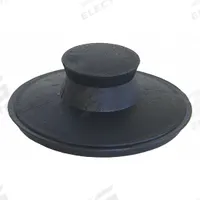 KISSLER Drain Stopper: 3 in Overall Dia, Rubber, Plastic, Black, Pop Up, 1 1/2 in Fits Drain Size (MPN 59-1435). Key specifications — Material: Rubber; Color: Black; Brand: KISSLER; Application: Sink.