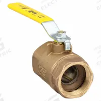 APOLLO Manual Two-Way Ball Valve: 2 in, Bronze, Straight, FNPT x FNPT, 600 psi Max. Pressure (CWP) (MPN 7010801). Key specifications — Brand: APOLLO; Handle: Lever.
