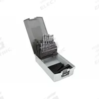 APPROVED VENDOR Jobber Length Drill Bit Set: 21 Pc, 1/16" to 3/8" by 64ths, 118° 4-Facet Point (MPN 450-000021B). Key specifications — attr1236168: Box.