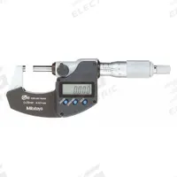 MITUTOYO IP65 Digital Outside Micrometer: 0 in to 1 in /0 mm to 25.4 mm, Inch/Metric, IP65 (MPN 293-240-32). Key specifications — attr1182744: 0.00005 in/0.001 mm; attr1182776: IP65; attr1182741: MITUTOYO; attr1182743: +/- 0.00005 in; attr1182759: Yes.