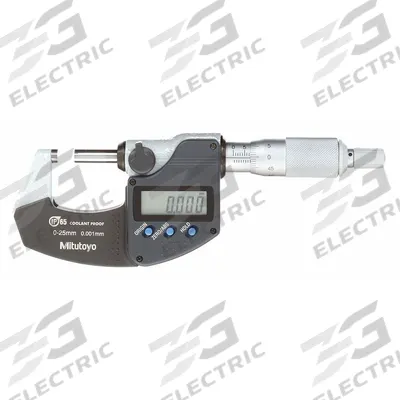MITUTOYO IP65 Digital Outside Micrometer: 0 in to 1 in /0 mm to 25.4 mm, Inch/Metric - Micrometers without SPC Output for Harsh Environments